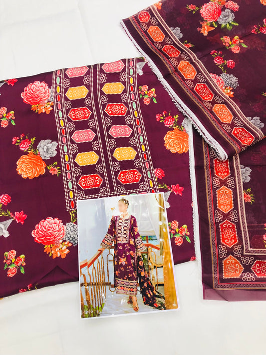 ANEELA FALSA PRINTED SILK (WITHOUT PATCHES)