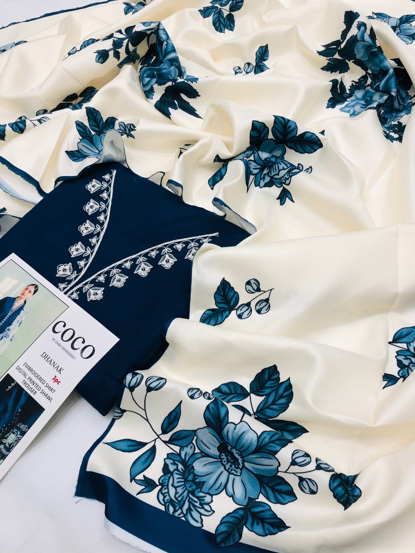 COCO ZINC DHANAK WITH PRINTED SHAWL