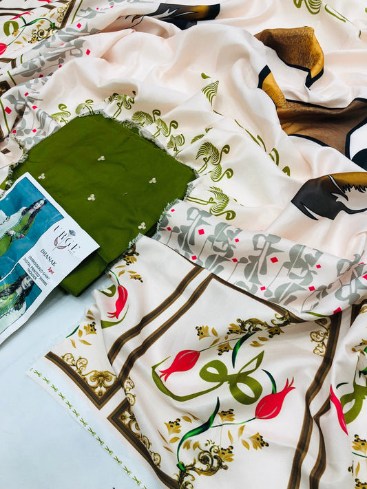 DHANAK BY ZARA MEHNDI WITH ARABIC SHAWL