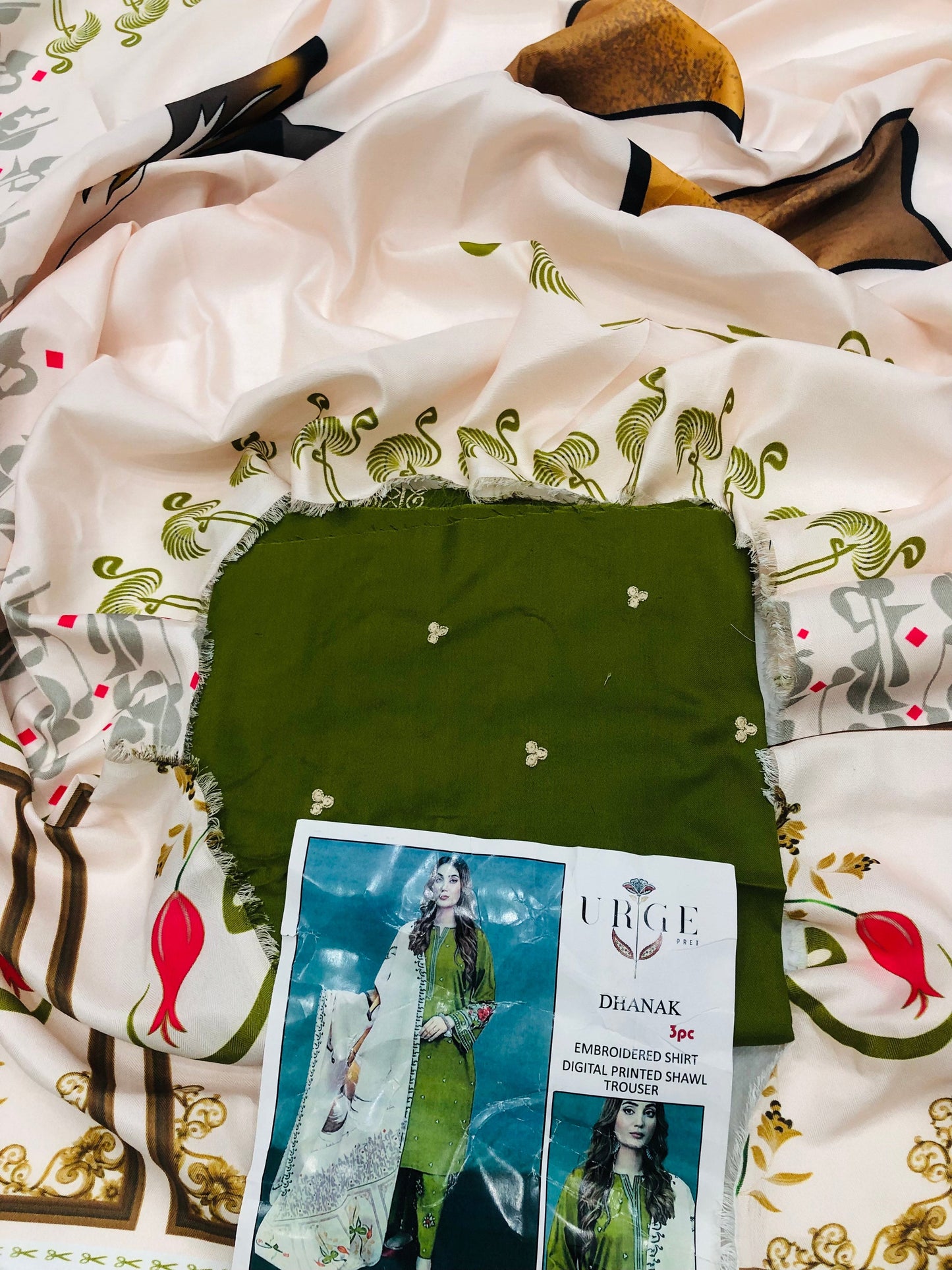 DHANAK BY ZARA MEHNDI WITH ARABIC SHAWL