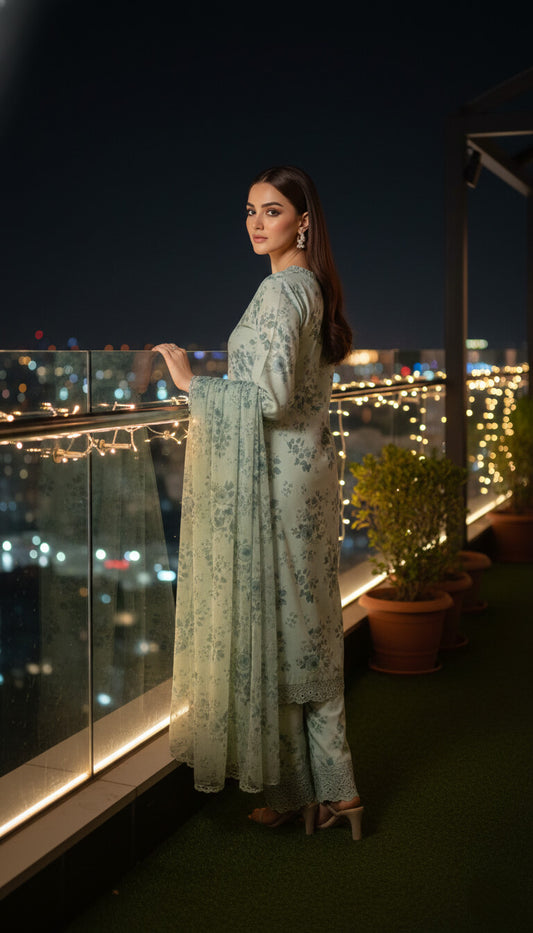 PISTA FLOWERS SILK PRET