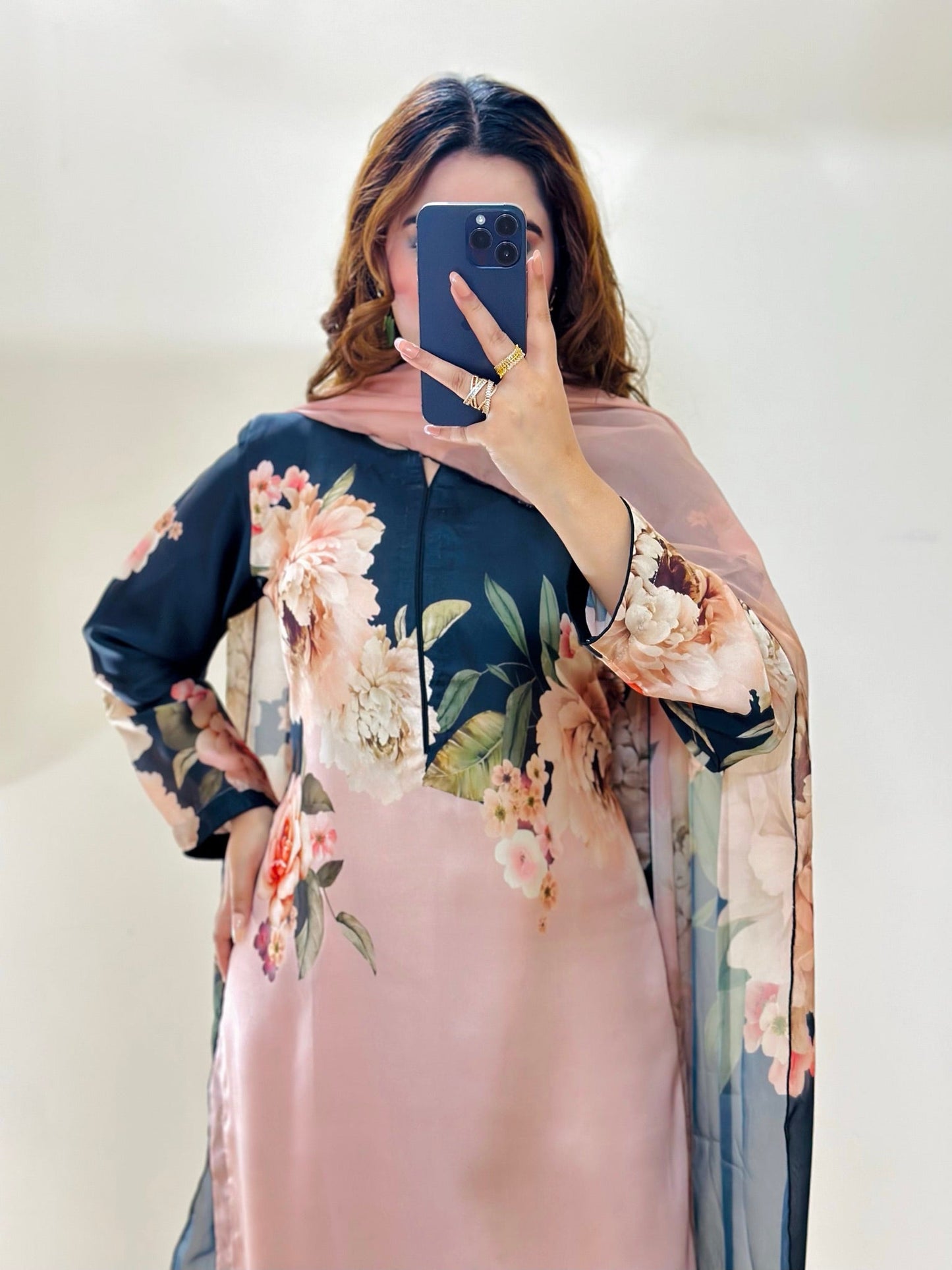 ROSES WITH BLACK CHINA SILK