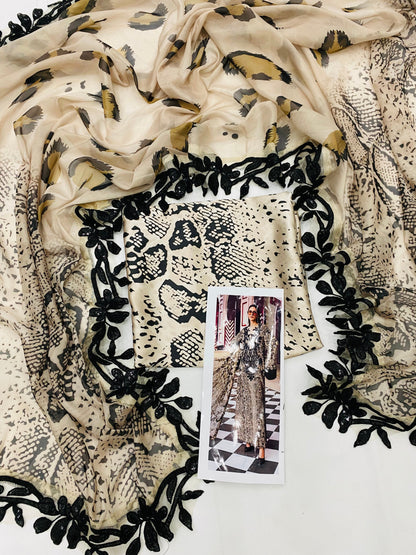 MB CHINA SILK TIGER PRINT