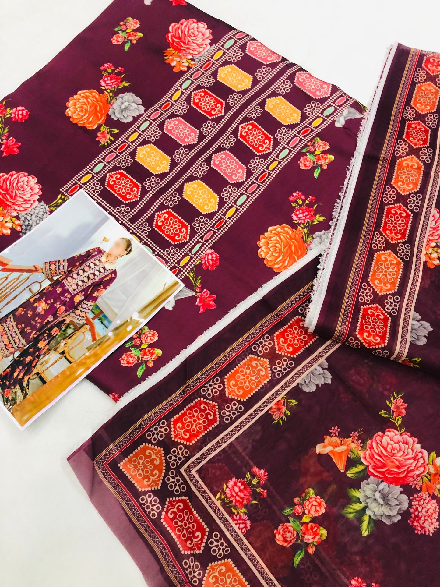 ANEELA FALSA PRINTED SILK (WITHOUT PATCHES)