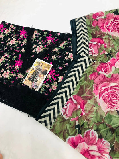 ELAF FLOWERS DIGITAL LAWN - SR FABRICS