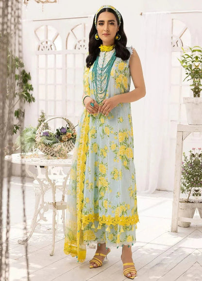 ITTEHAD YELLOW FLOWERS LAWN - SR FABRICS