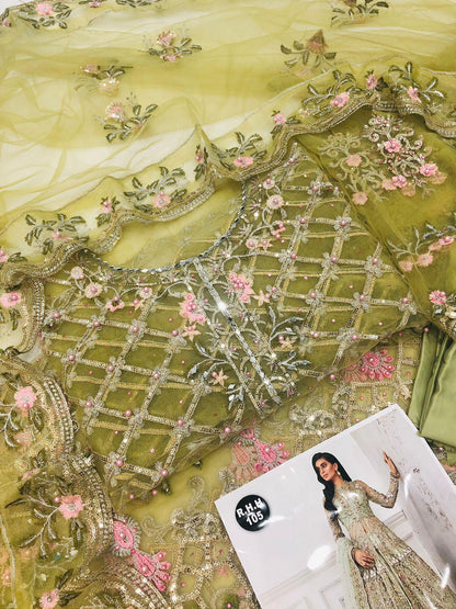 MB OLIVE GREEN MAKSI - SR FABRICS