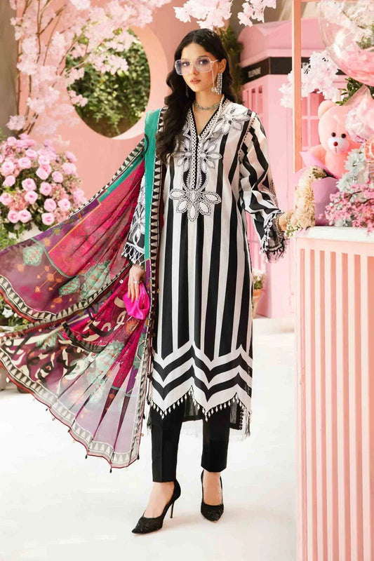 MB W - BLACK LINES LAWN - SR FABRICS