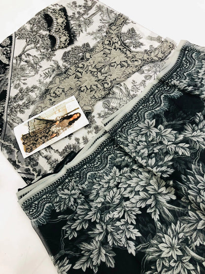 MB WHITE TREES LAWN - SR FABRICS